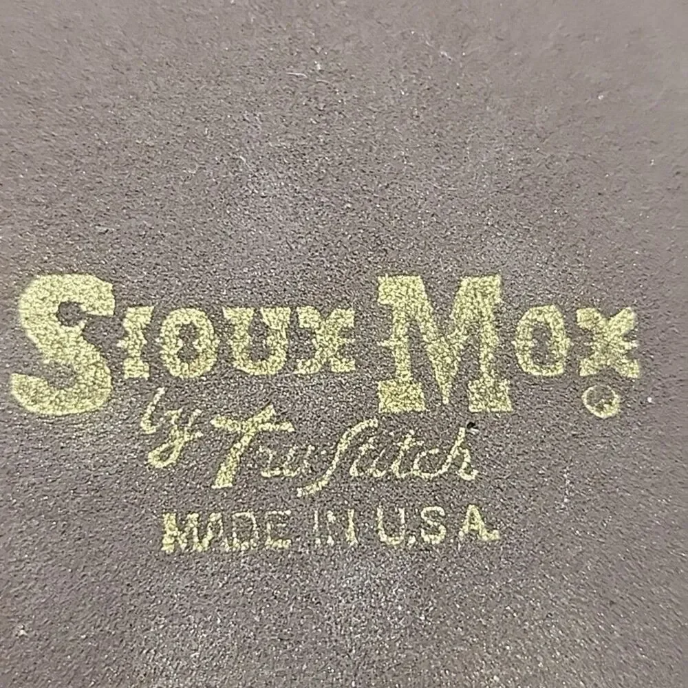 Sioux Mox Slippers Brown Suede Men Sz 11 Blak Red Check Fleece Line Flat Slip-On